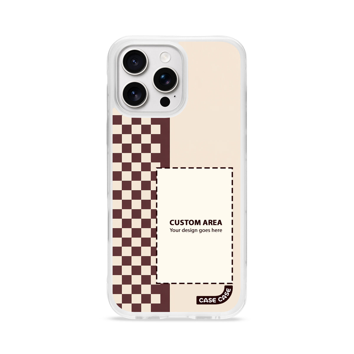 CASECASE CHECK 01 Custom iPhone Case