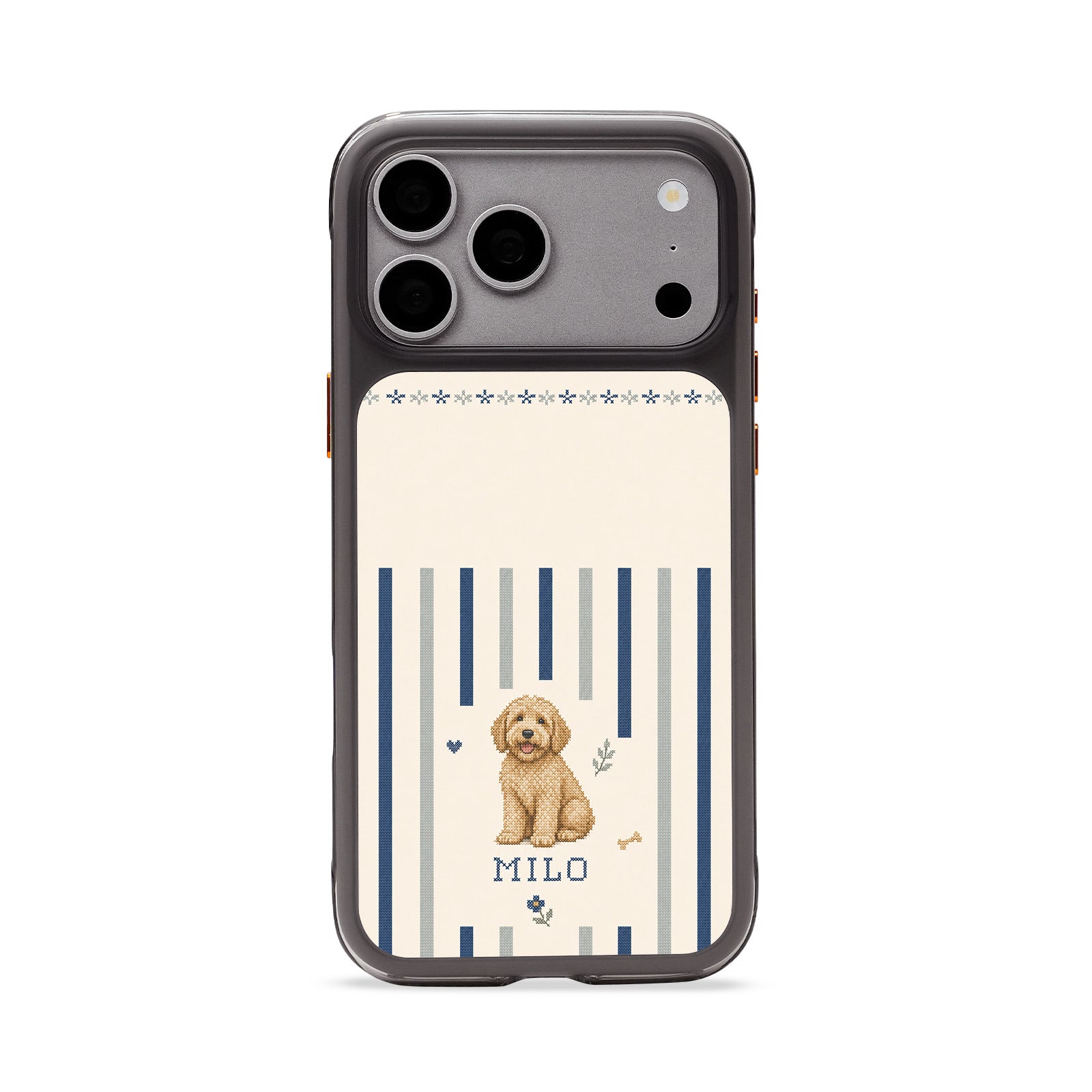 CaseCase Needlepoint Stripe™ Custom Portrait Case — STRIPE SERIES