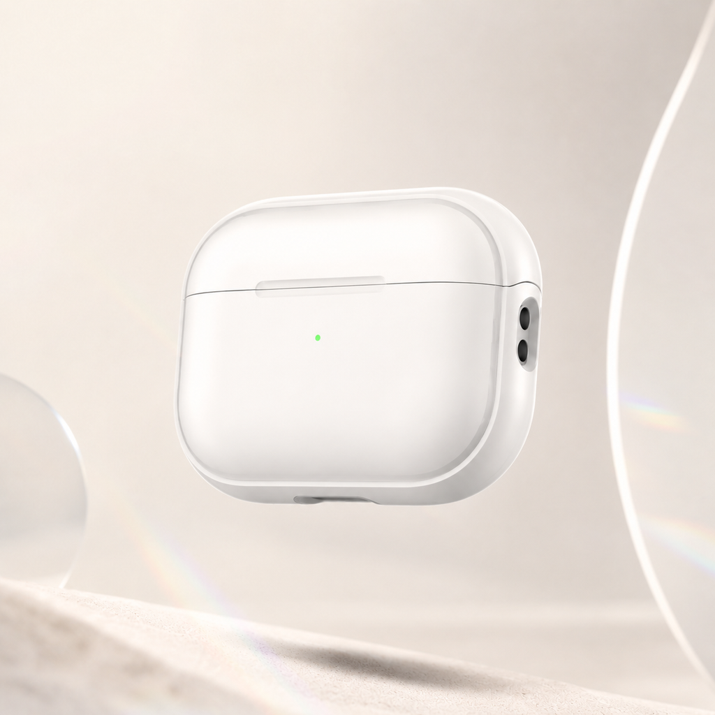 Custom AirPods case with a raised 3D relief photo character by CaseCase