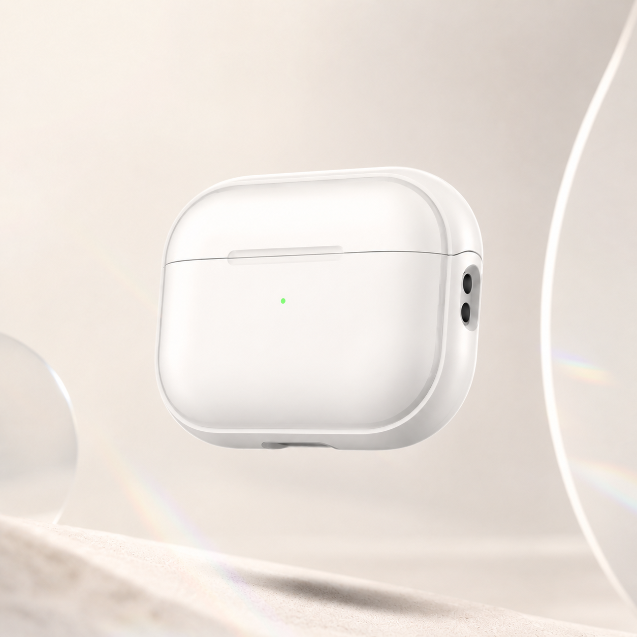 Custom AirPods case with a raised 3D relief photo character by CaseCase