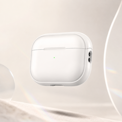 Custom AirPods case with a raised 3D relief photo character by CaseCase