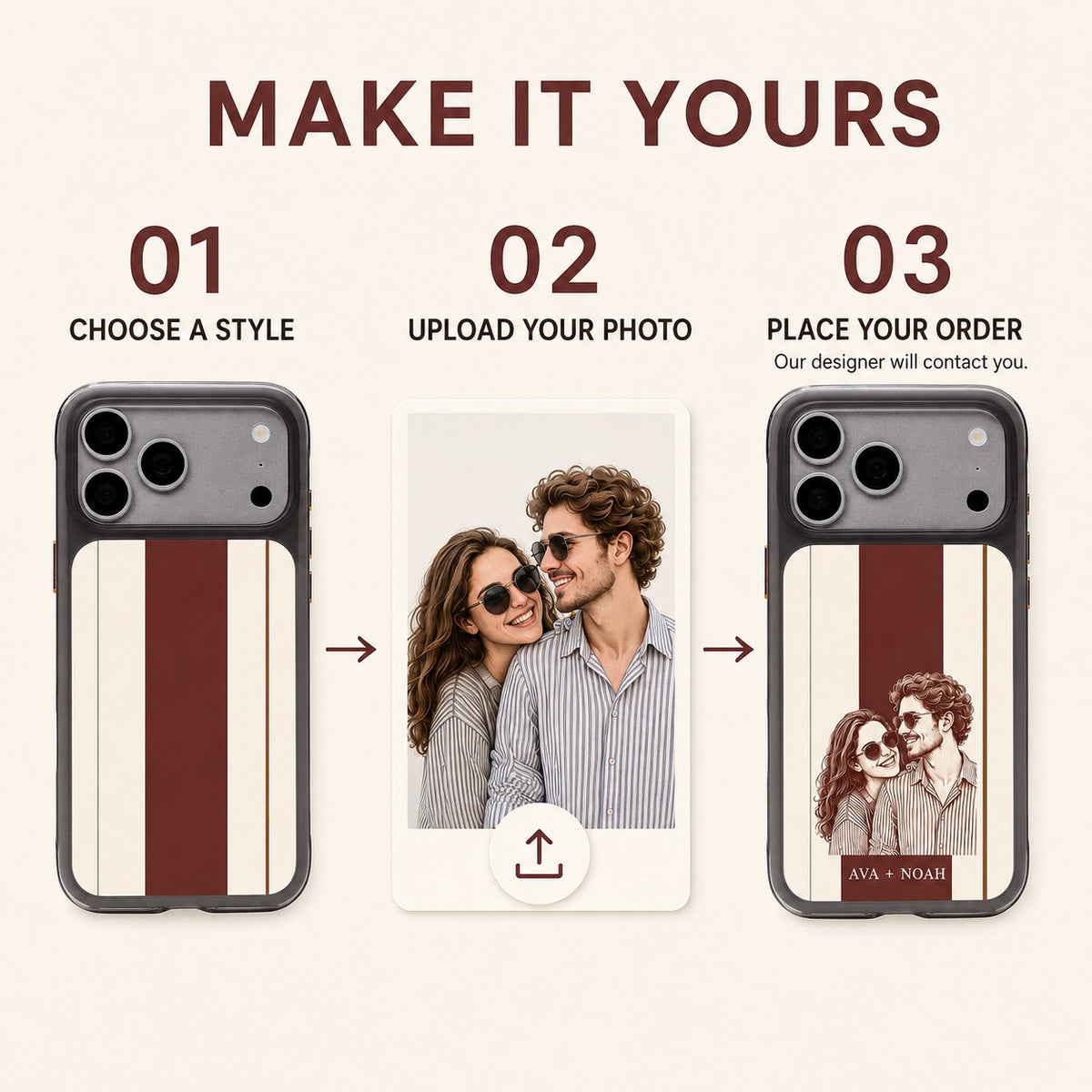 CASECASE STRIPE Series Custom iPhone Case
